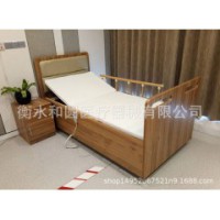 木质软包养老院护理床 适老化家具实木板式钢制床 电动医疗病床